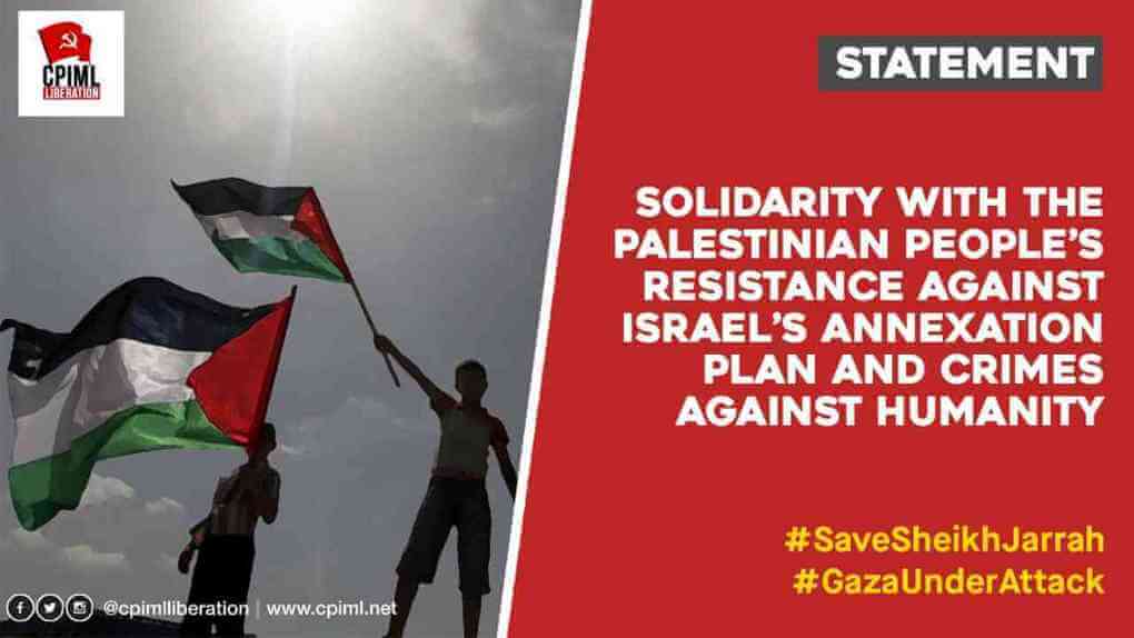 Solidarity with the Palestinian People’s Resistance against Israel’s Annexation Plan
