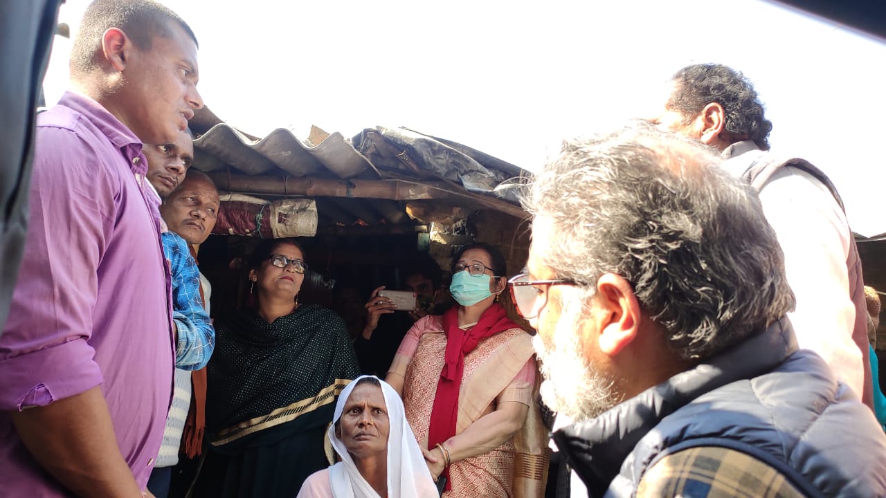 CPIML GS Visits Family of Ramsevak Ram 