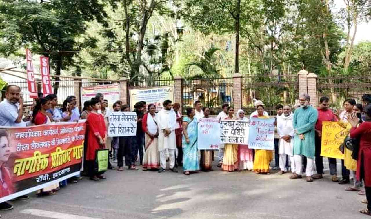 Protests against Arrest of Teesta Setalvad