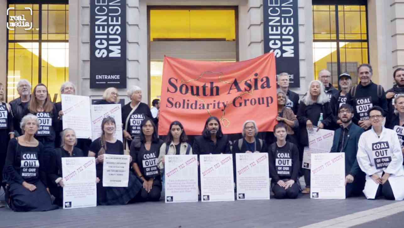 Protest against Adani’s funding for London Science Museum