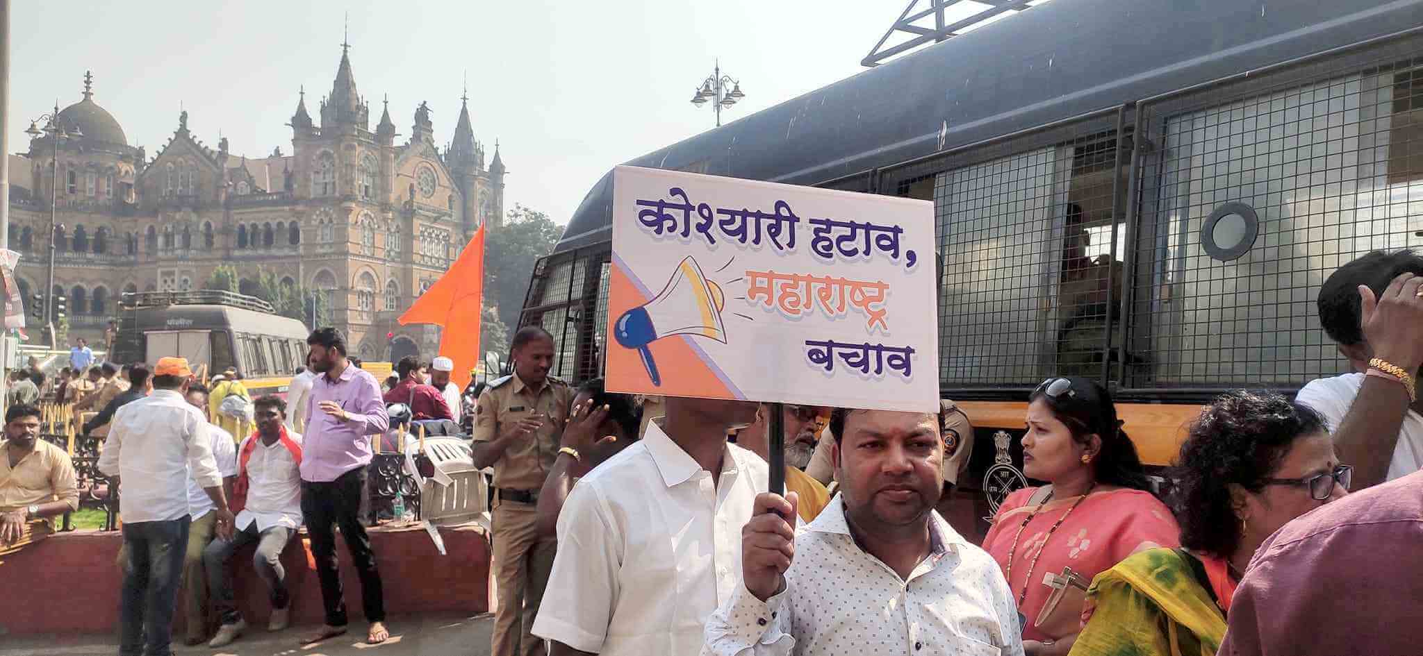 Maharashtra Maha Morcha Rally in Mumbai