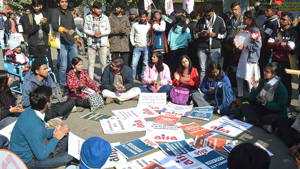 Students’ Parliament March Against New Education Policy  (NEP)