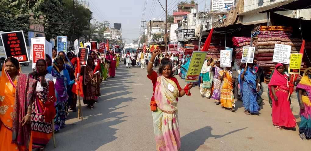 women rally in varanasi