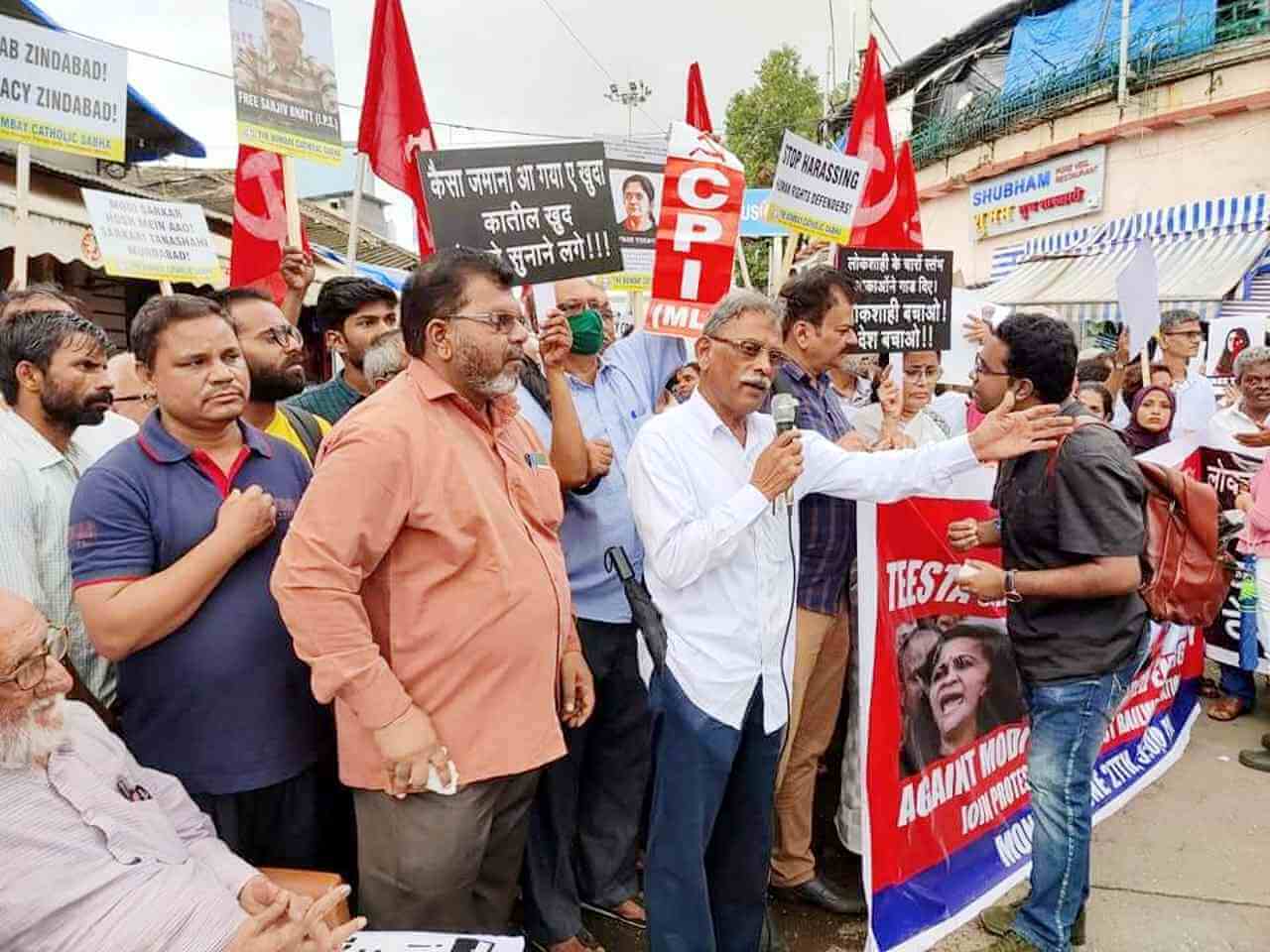 protest in mumbai