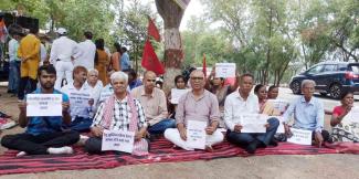 Hunger Strike by CPIML against Police Atrocities in Ranchi